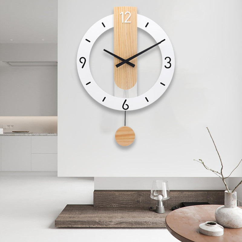 White Pendulum Clock