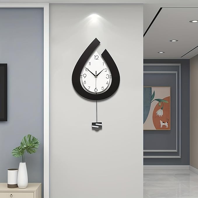 Pendulum Modern Wall Clock Silent Non Ticking
