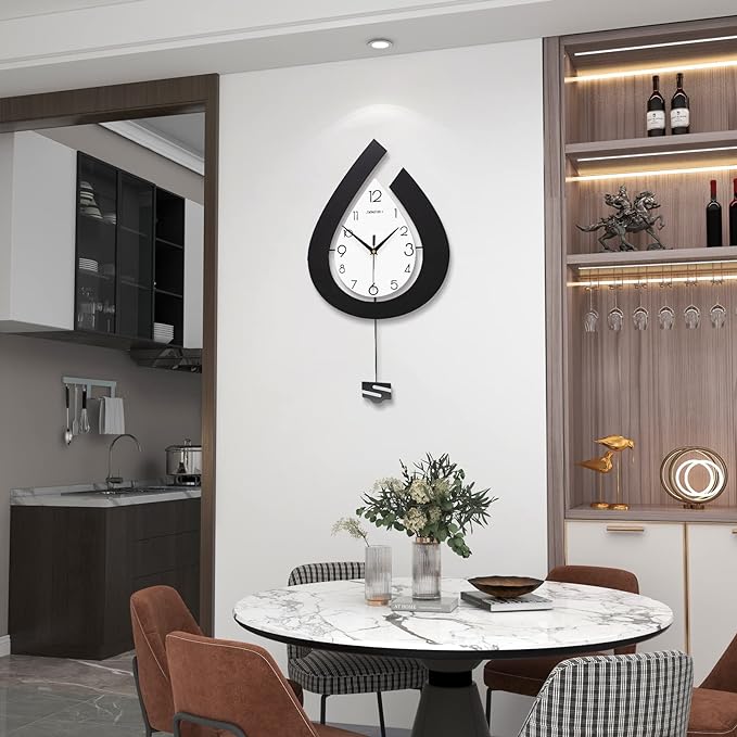 Pendulum Modern Wall Clock Silent Non Ticking