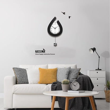 Pendulum Modern Wall Clock Silent Non Ticking