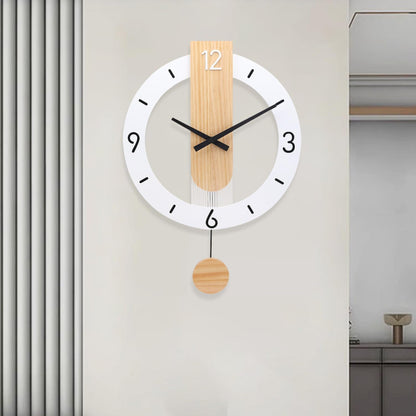 White Pendulum Clock