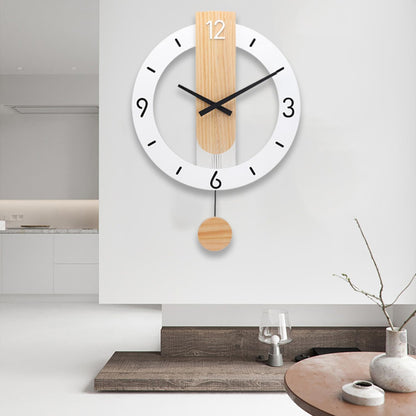 White Pendulum Clock