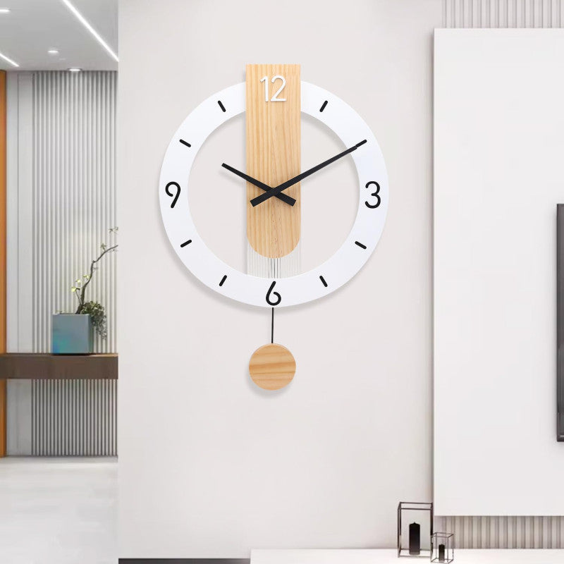 White Pendulum Clock