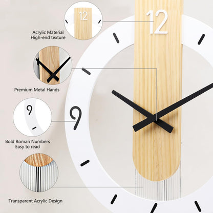 White Pendulum Clock