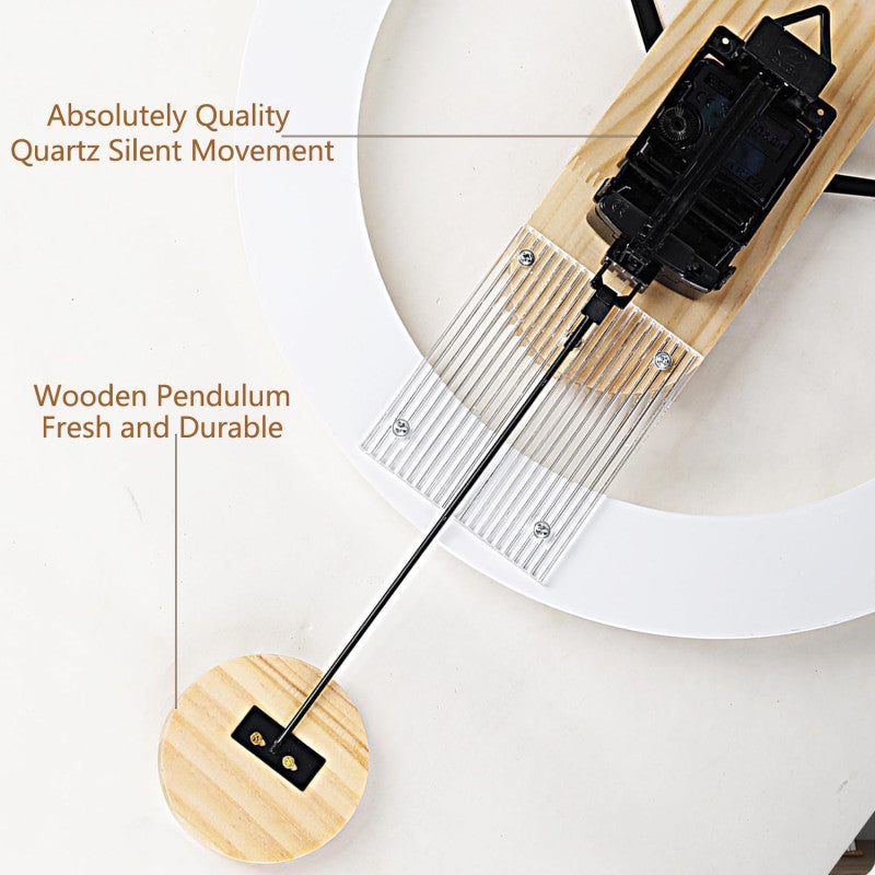White Pendulum Clock