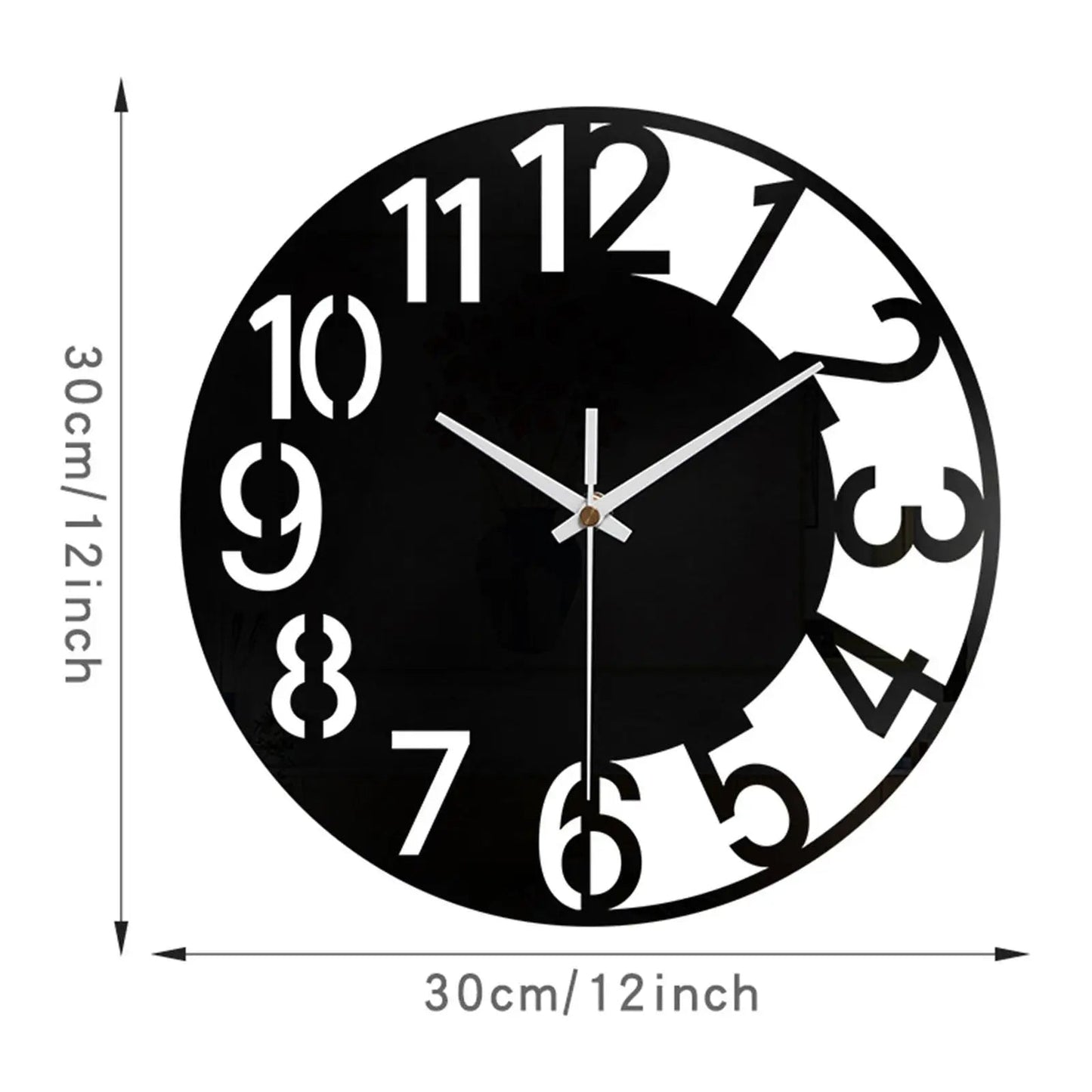 Quiet, Minimalist, Round Wall Clock