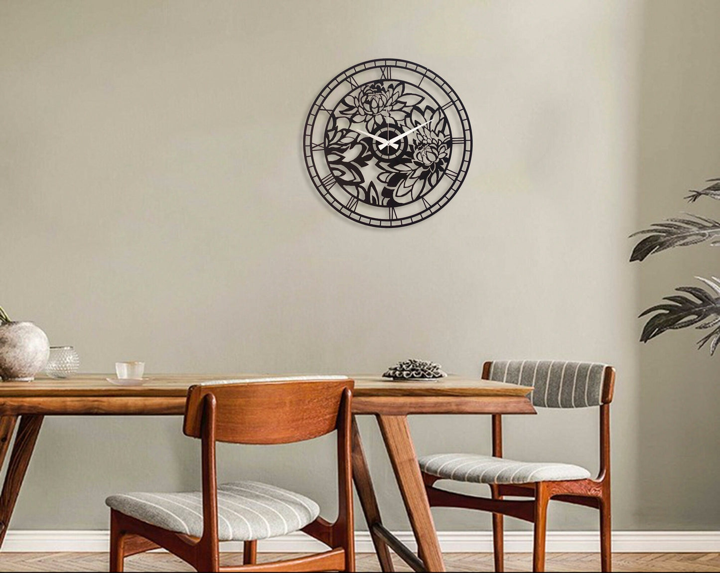 Floral Wall Clock