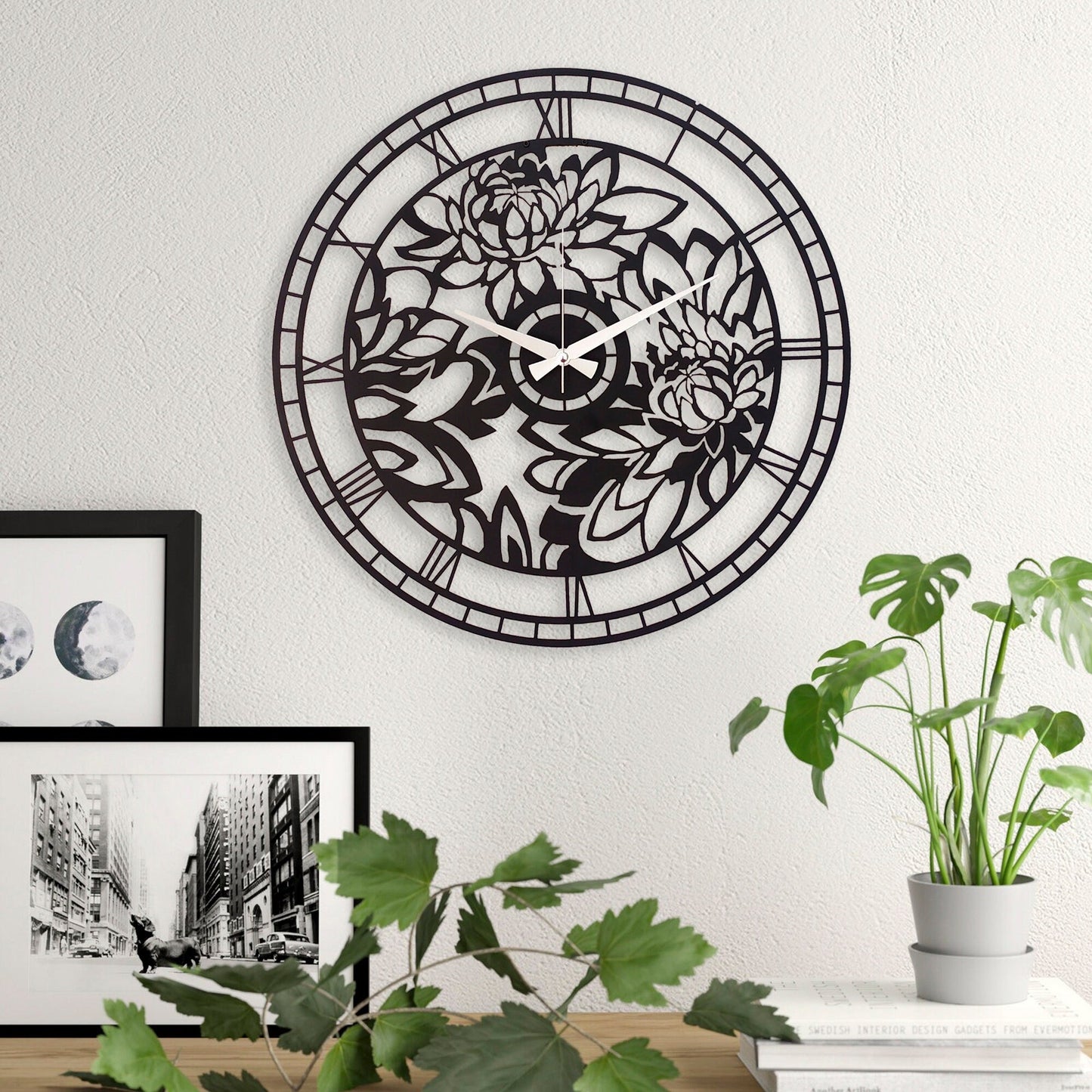 Floral Wall Clock