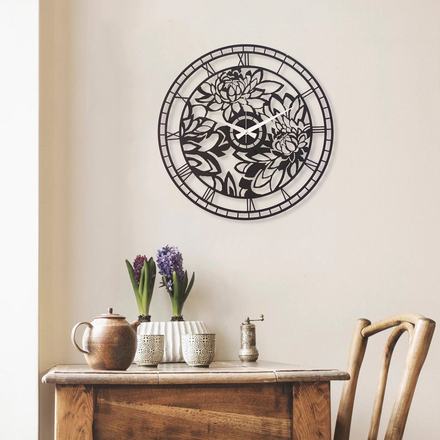 Floral Wall Clock