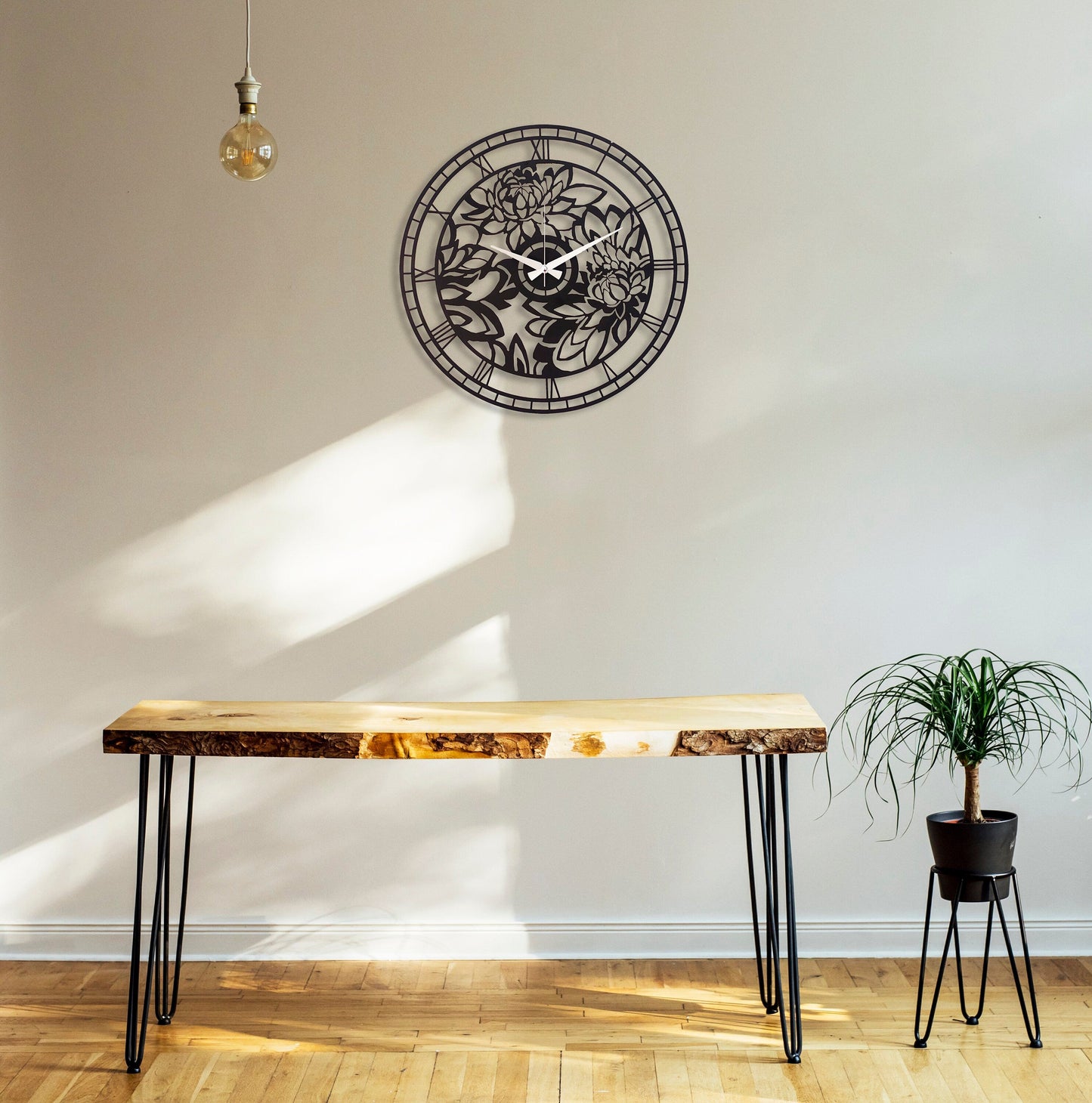 Floral Wall Clock
