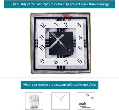 3D Living Room Minimalist Swing Wall Clock